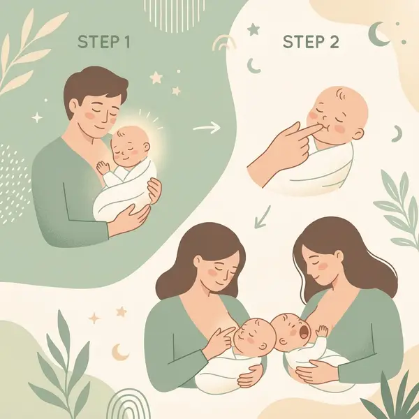Giải quyết tình huống trẻ sơ sinh quấy khóc không chịu nín